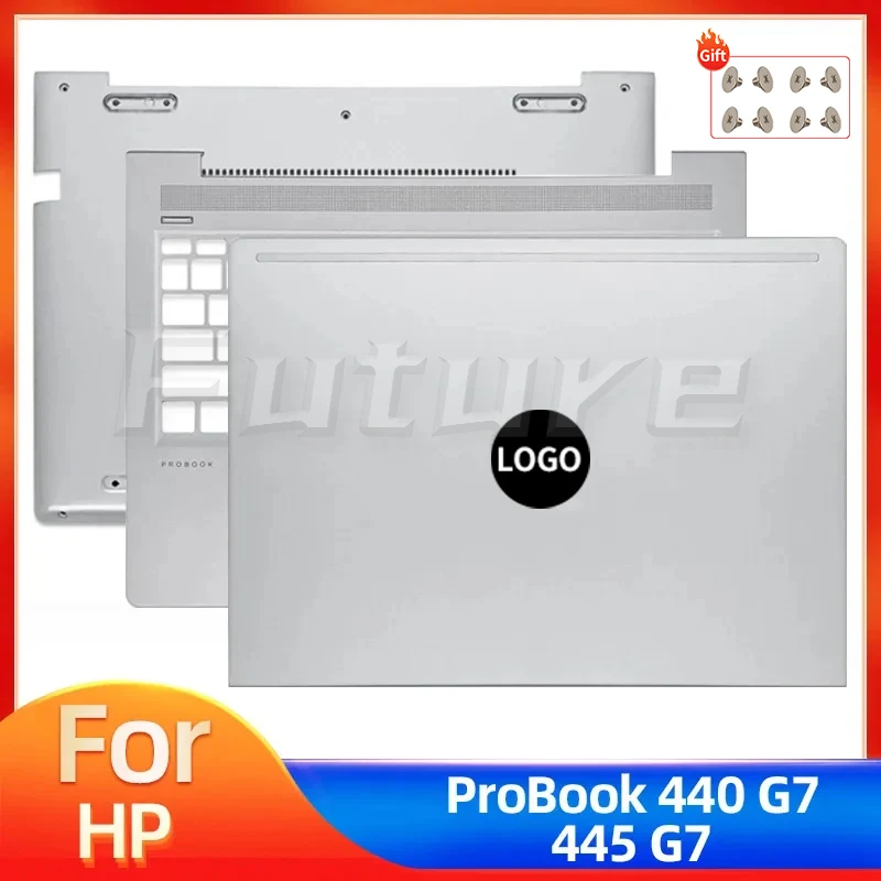 

New Top Case For HP Probook 440 G7 445 G7 Zhan 66 14 G3 Laptop LCD Back Cover Palmrest Bottom Case Rear Lid Top Case Silver