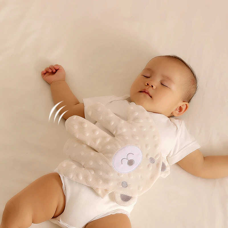 Soothing Cartoon Baby Sleep Aid Pillow Babies Soothing Palms Toddler Sleep Aid Infant Calming Sleeper Remote Control Hand Palms 2