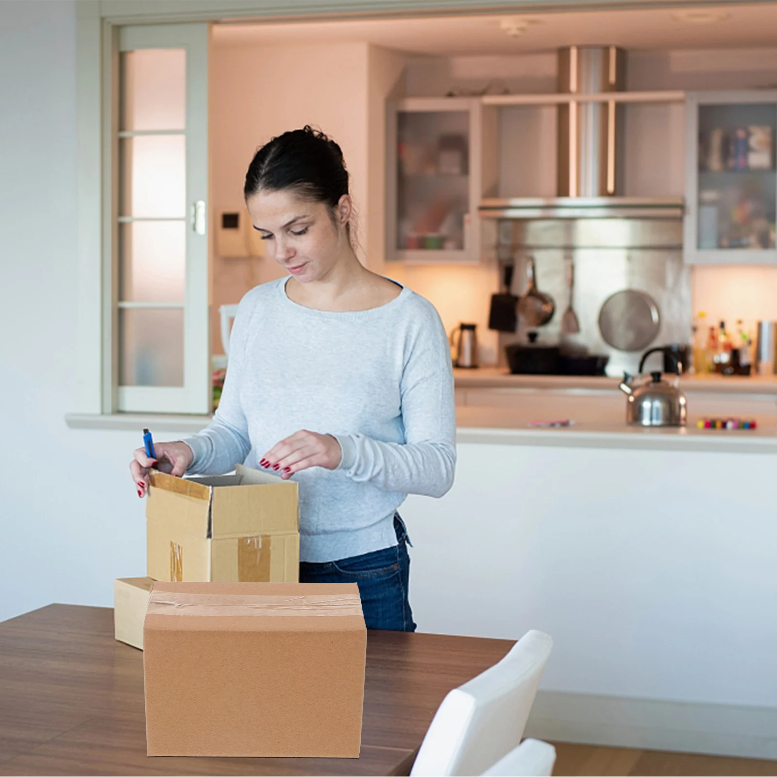 20 stuks kleine kubus kartonnen dozen voor geschenkverpakkingen Kraft Liner kartonnen opslag mailing verpakkingsdozen