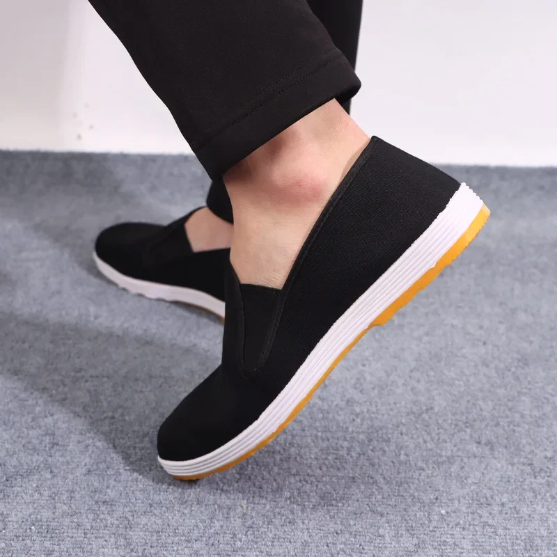 Beijing Men's Cloth Shoes Anti-slip Wear-resistant Lightweight Breathable Street Stall Work Black Cloth Shoes
