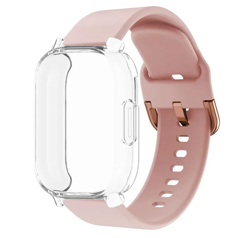 Enhanced Protector Case with Silicone Strap - Full Cover TPU Soft Shell and Breathable Sport Band