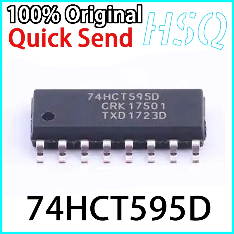 

10PCS New Original 74HCT595D 74HCT595 SMT SOP16 Shift Register IC Logic Chip