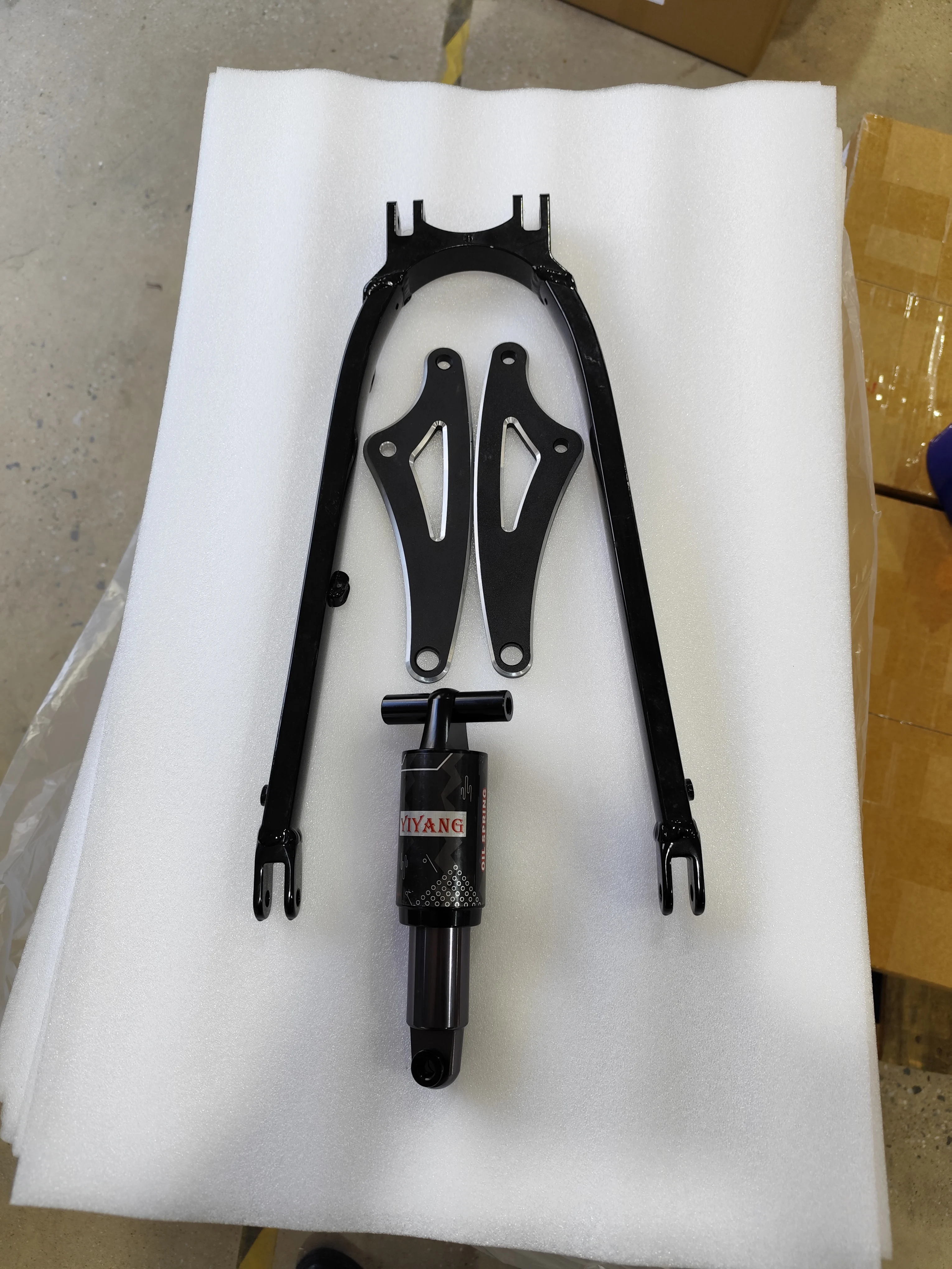 26 inch folding bicycle three-piece accessories fork shock absorber connector electric bicycle top fork accessories