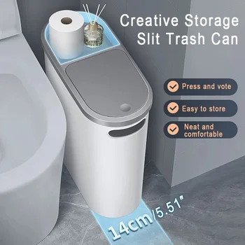 Compact Plastic Trash Can 1