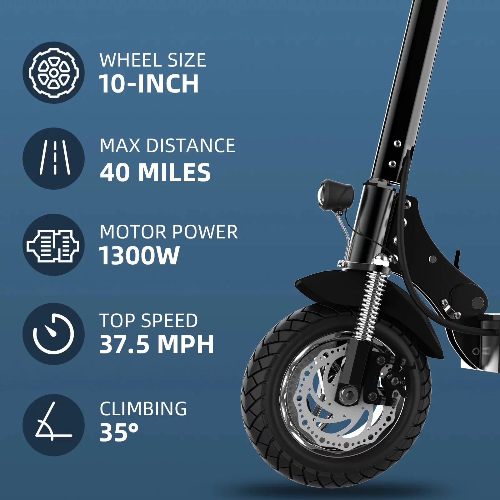 10 inch Off Road Electric Scooter 60km/h Adult E Scooter Foldable Electric Skateboard 60KM Long Range E with Remote Key