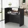 Front Desk Counter, 47 Inch Small Retail Counter Checkout, Lobby,  Small Office, Reception Area (47.2" W x 19.7" D x 43.3" H) 4
