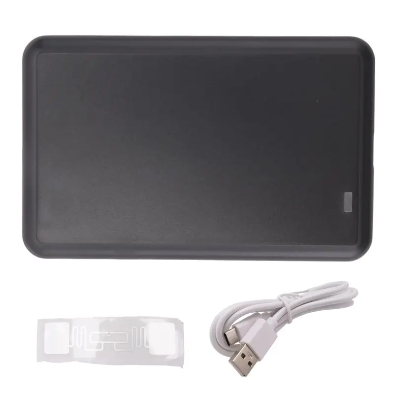 B24B USB UHF 태그 리더 ISO18000-6C 6B 860-960Mhz 리드/라이터 HID-USB 가상 COM 출력 조정 가능