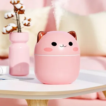 220ml Humidifier Aromatherapy Humidifiers Diffusers Cute For Home Pet Mini Household Fragrance Diffuser Small LED Night Light 1