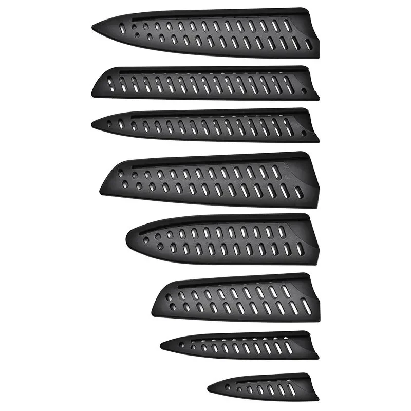Kitchen Knife Sheath Black Plastic Knife Covers Blade Protector Cover Edge Guards Case Kitchen Accessories knife sheath
