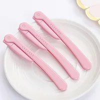 3Pcs/Set Facial Eyebrow Trimmer Kit Makeup Tools Portable Folding Eyebrow Razor Women Girls Hair Remover Blades Eyebrow Shaver 2