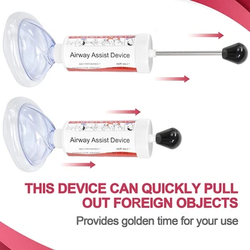 Home Travel Choking Rescue Device Adult Children Airway Assist Suction Tool Simple Asphyxia Choke Emergency CPR First Aid Kit 1