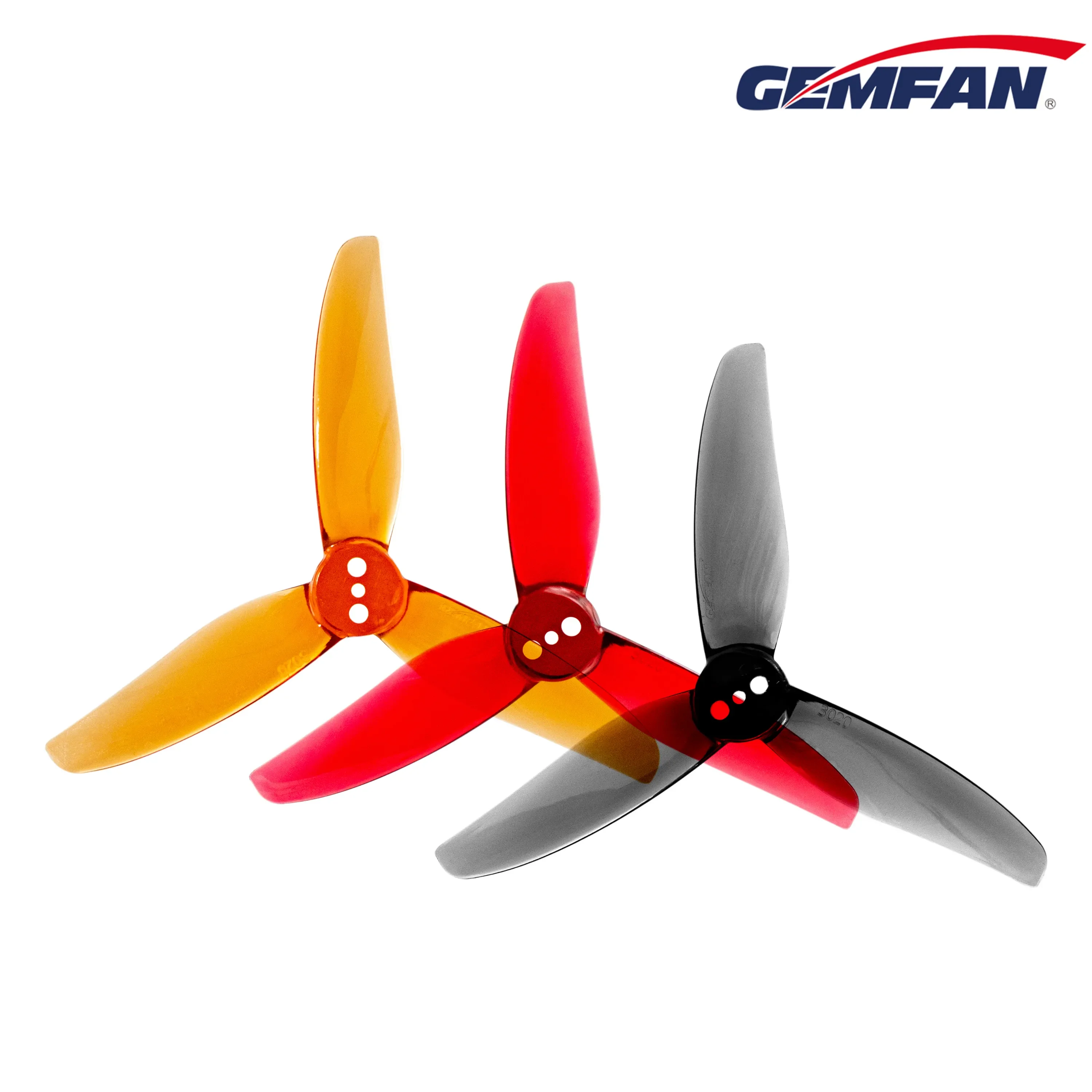 

12 пар (12CW + 12CCW) Gemfan Hurricane 3020 3X2X3 3-лопастный Пропеллер для ПК 1,5 мм 2 мм для FPV Freestyle 3-дюймовый зубочистка Дрон DIY части