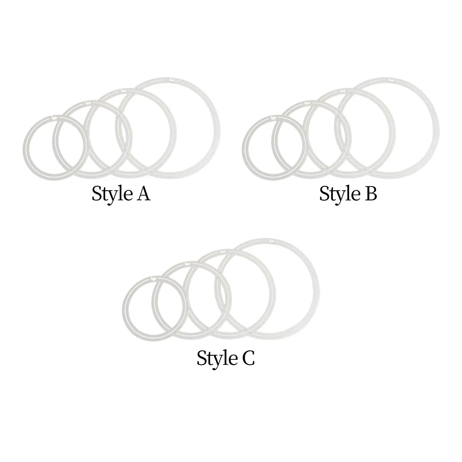 

4x Dampening Drum Mute Rings Professional Accessory Practical Drum Parts Drum Mufflers Percussion Accessories Snare Drum Rings