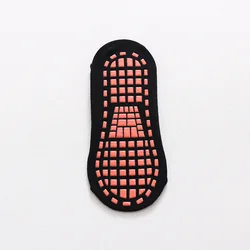 Anti-Slip Elastic Cotton Trampoline Socks - 5-11 Years Old (Black)