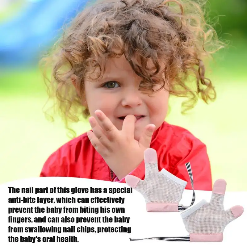 Finger Sucking Stop For Kids 1 Pair Adjustable Stop Thumb Sucking For Toddlers And Babies Adjustable Breathable Thumb Sucker 3