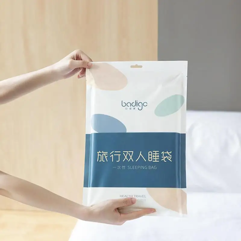 Travel Disposable Bed Sheet Quilt Cover Anti-Dirty Hotel Sleeping Bag Bed Sheets Portable Dirty Quilt Cover Bedsheet Travel Hote 6