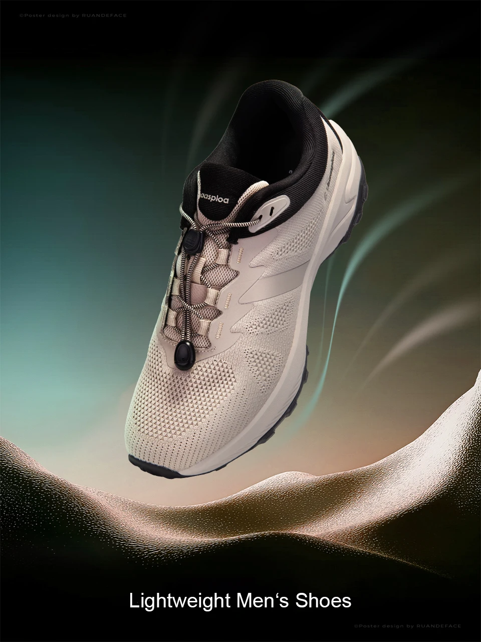 Baasploa Herren Leichte Wanderschuhe Mesh Atmungsaktive Komfort-Outdoor-Sneaker Modische Gummi-Walkingschuhe – Detail 4