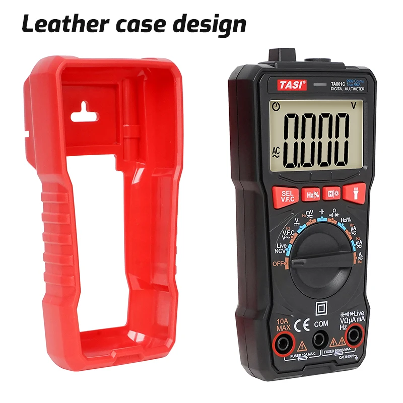 Digital Multimeter Mini Smart Ture Rms Ac Dc Ncv Auto Range Digital Meter Tester Voltage Meter TASI TA801A TA801B TA801C TA801D