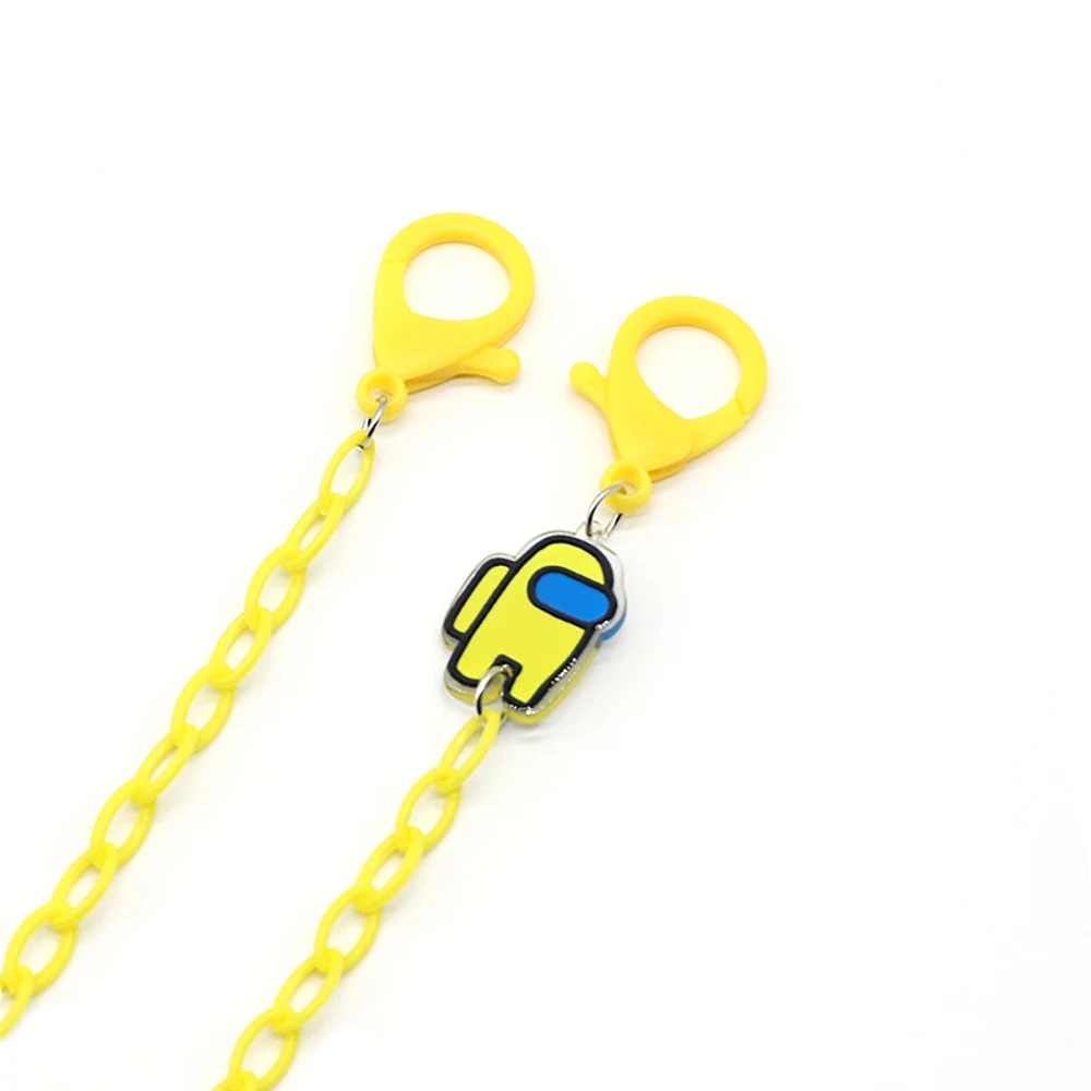 Face Mask Chain For Children Acrylic Fashion Sunglasses Lanyard Cartoon Spaceman Strap Trendy Eyeglass Holder Strap Hang on Neck