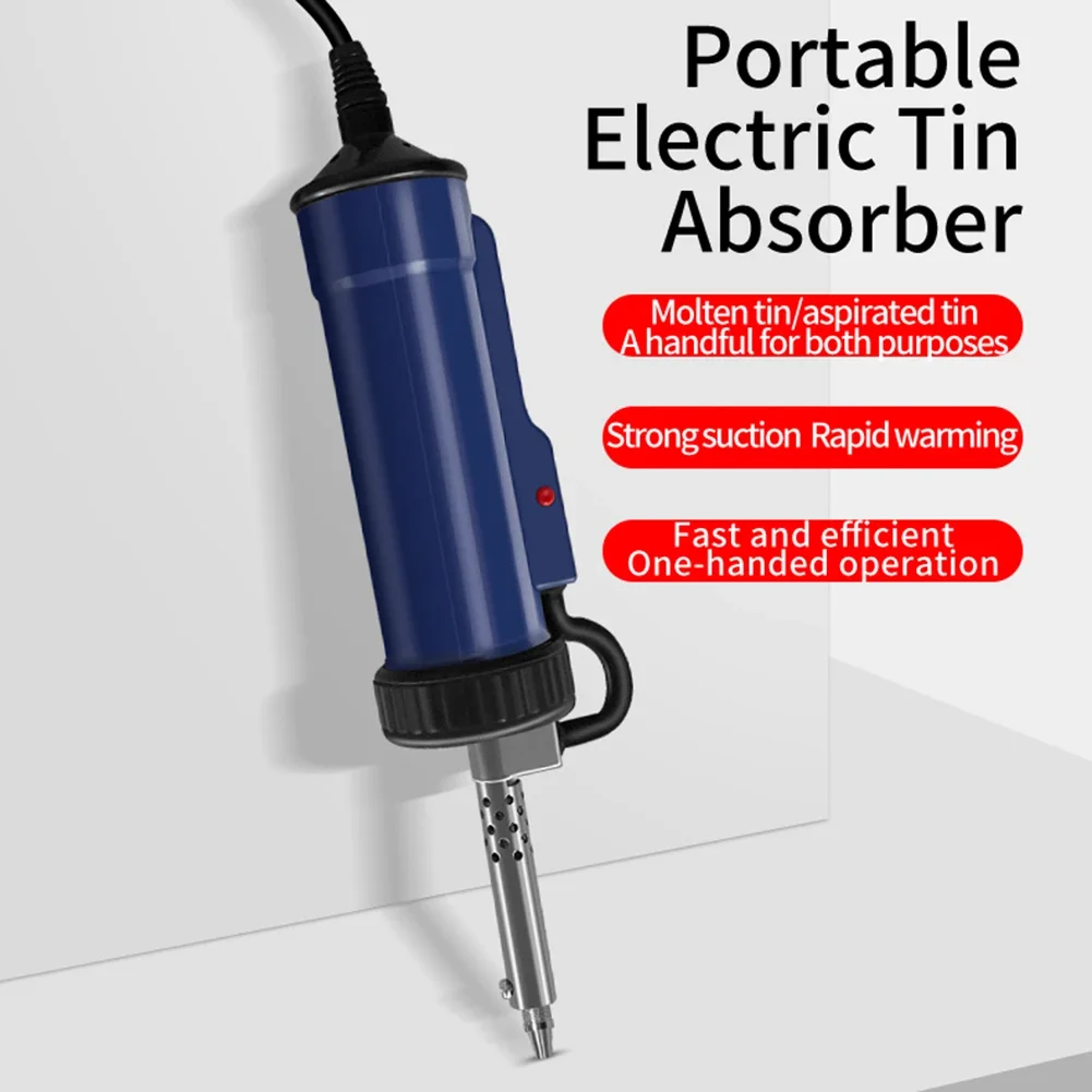 Desoldering Pump Electric Solder Tin Sucker With 3 Suction Tip AC 110V/220V 30W