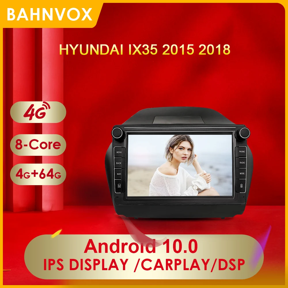 

Автомагнитола 2 Din, Android 10,0, мультимедийный плеер для HYUNDAI IX35 2015 2018 Carplay DSP 4G IPS, GPS-навигация