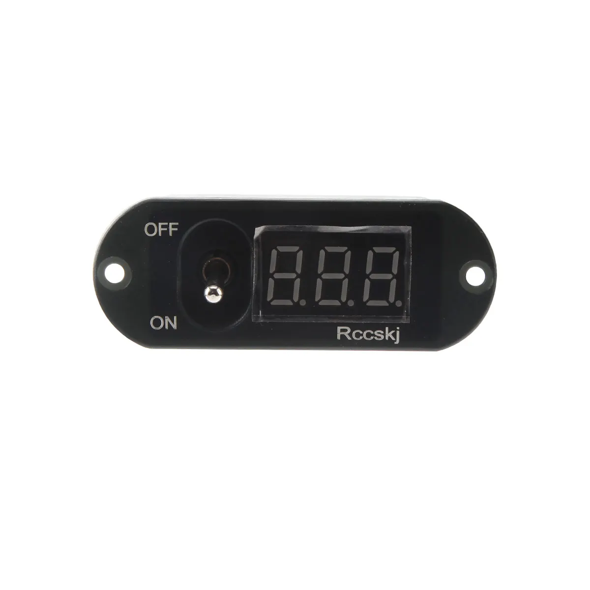 Détail du compteur de tension sur la carte de distribution d'énergie pour batterie LiPo 2-8S, affichage numérique