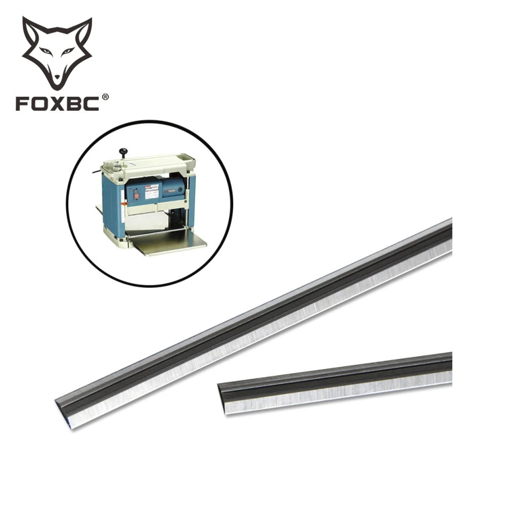 12" 305 x 8 x 2 mm HSS Thickness Wood Planer Blades for Makita 2012NB 2012 & Home Owners Woodworking tool 2 Sets FOXBC woodworking tools planer blades