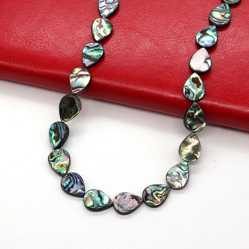 Natural Abalone Shell Drop Shape Straight Hole Beads 8-20mm Charm DIY Necklace Earrings Bracelet Boutique Jewelry Accessories