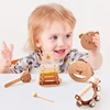 Kids Wooden Montessori Toys Musical Instruments Rattle Bell Drum Xylophone Percussion for Baby Early Educational Instruments Toy 5