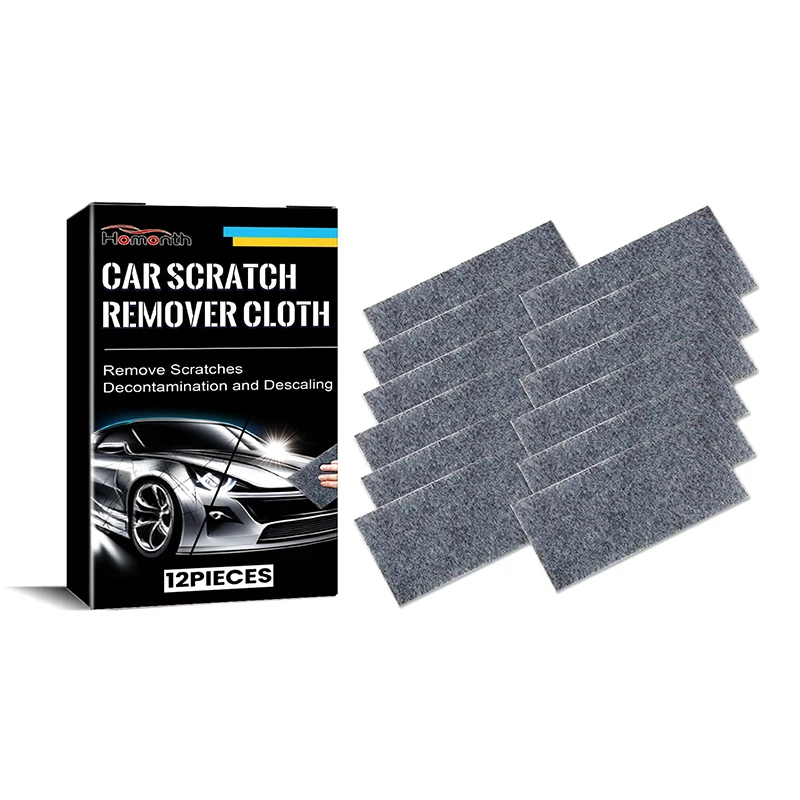12pcs Nano Sparkle Cloth Magic Car Scratch Remover Car Polise Cleaning Nanosparkle Cloth For Vehicles Paint Deep Scratches