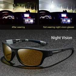 Yellow Night Vision Anti - Glare UV Protection Sunglasses for Driving and Outdoor Activities (C3)