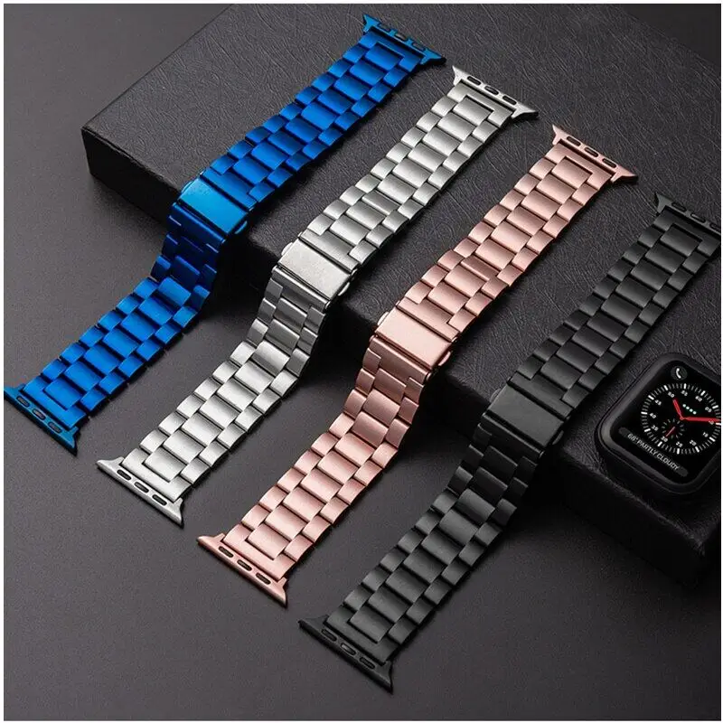 Elegant Stainless Steel Watch Strap Bracelet - Premium Metal Wristband