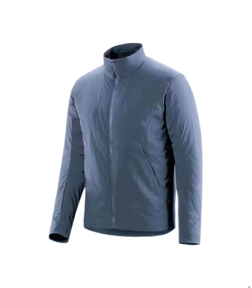 

Men`s business ultra light 80G waterproof windproof C-cotton hiking Jacket mens Winter routine warm stand collar windcoat