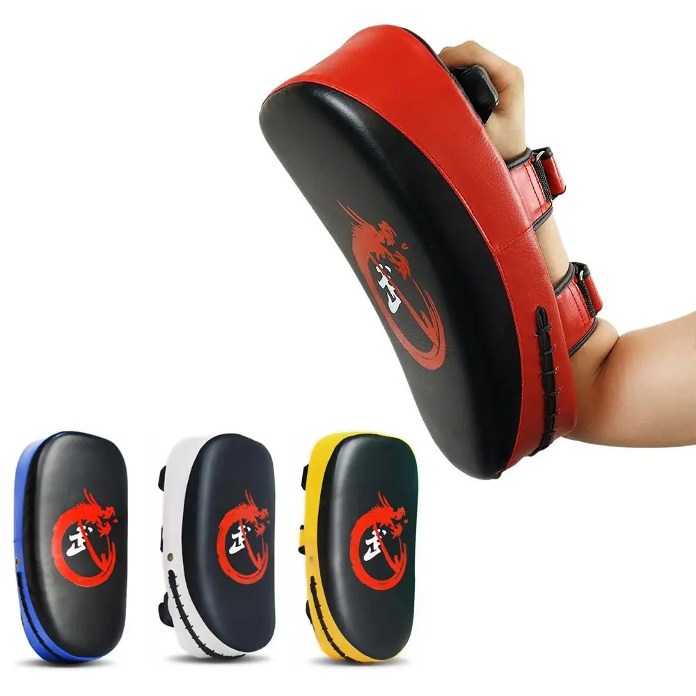 PU Leather Boxing Target Curved Durable Boxing Glove Kick Pad for Muay Thai Taekwondo MMA Martial Arts Training