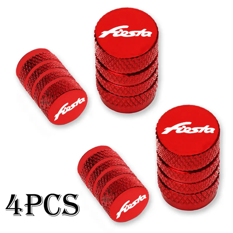 Car Wheel Tire Valve Caps Tyre Stem Covers Airdust Waterproof For FORD FIESTA