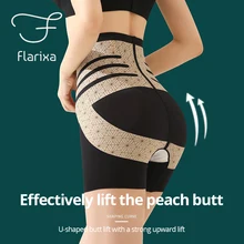  Flarixa High Waist Flat Belly Panties Seamless Woman Boxer Body Slimming Shaping Pants Push Up Underwear Thin Safety Shorts 