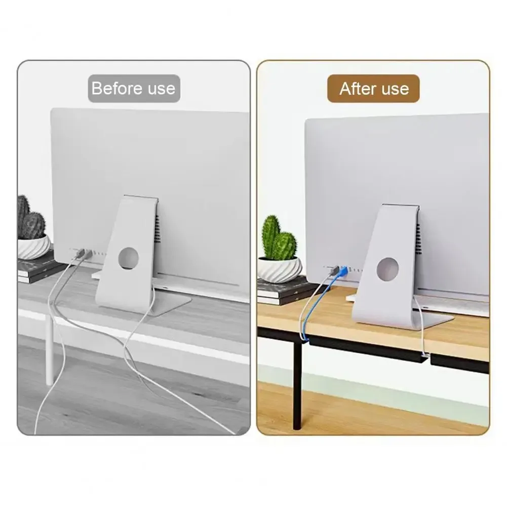Sleek No-Drill Cable Management Tray – Home Office Wire Organizer & Concealer