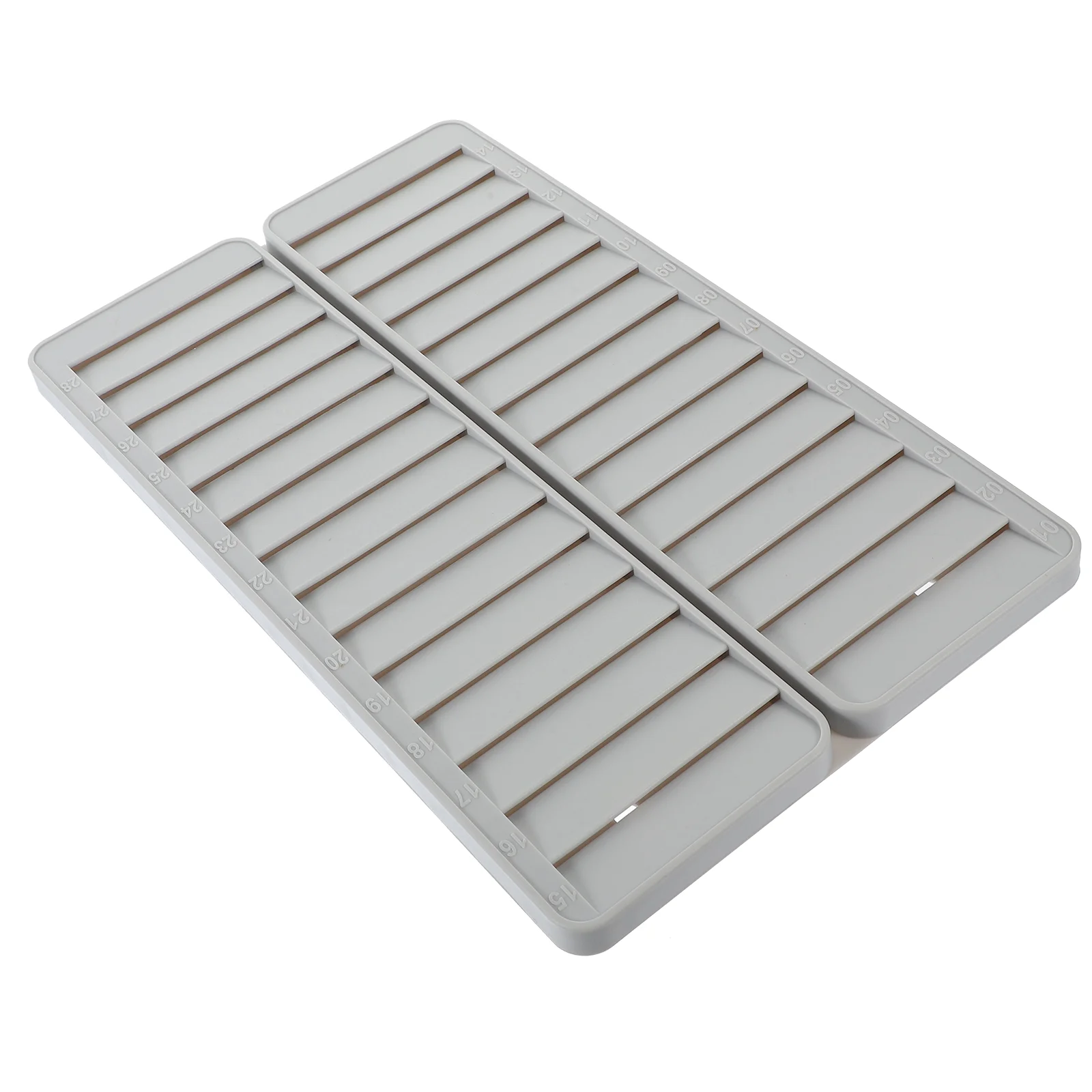 Plastic Business Card Holder Clock Slots Cards Vertical 28-slots Rack Attendance Storage Pp Office Time Wall Mounted