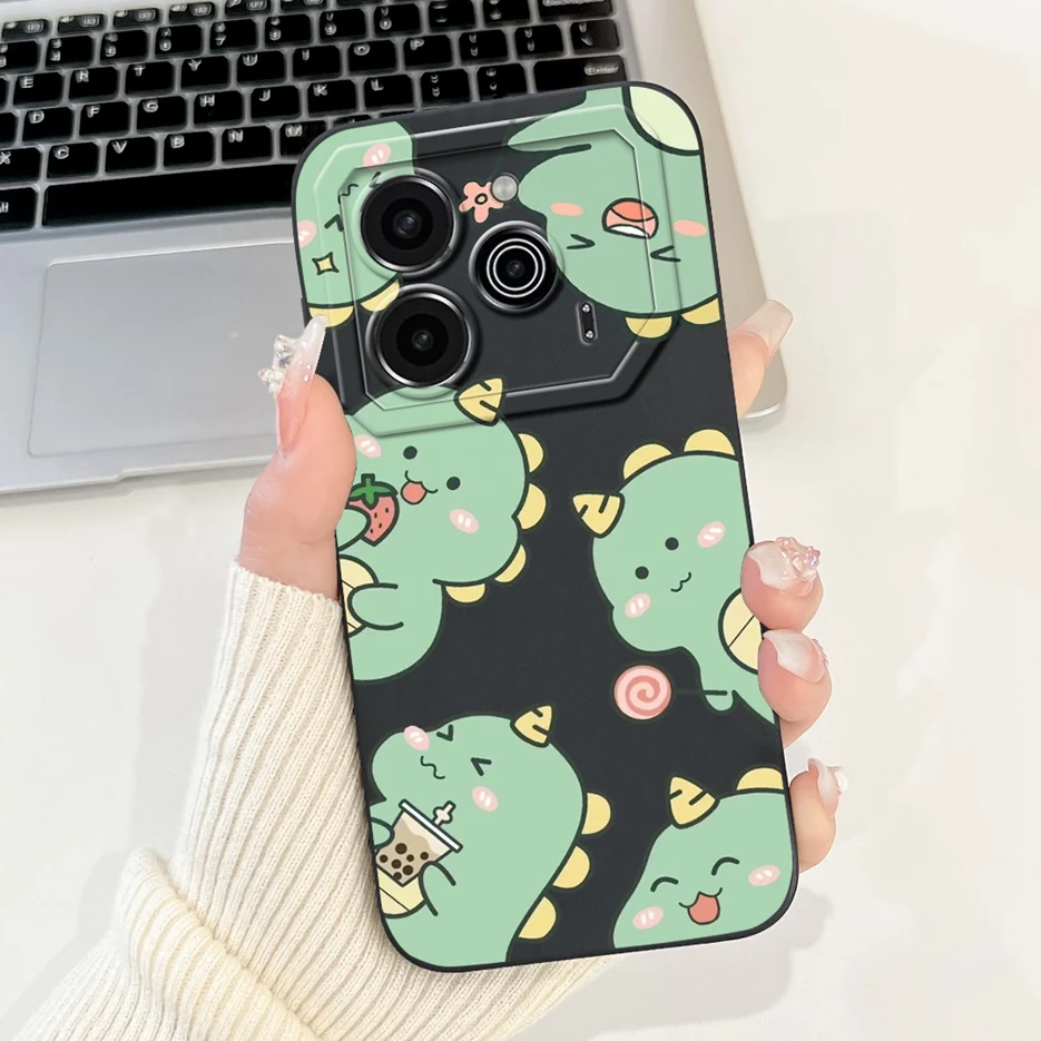 Cute Fashion Painted Soft TPU Phone Case - 6.78'' Cover with Bumper Protection