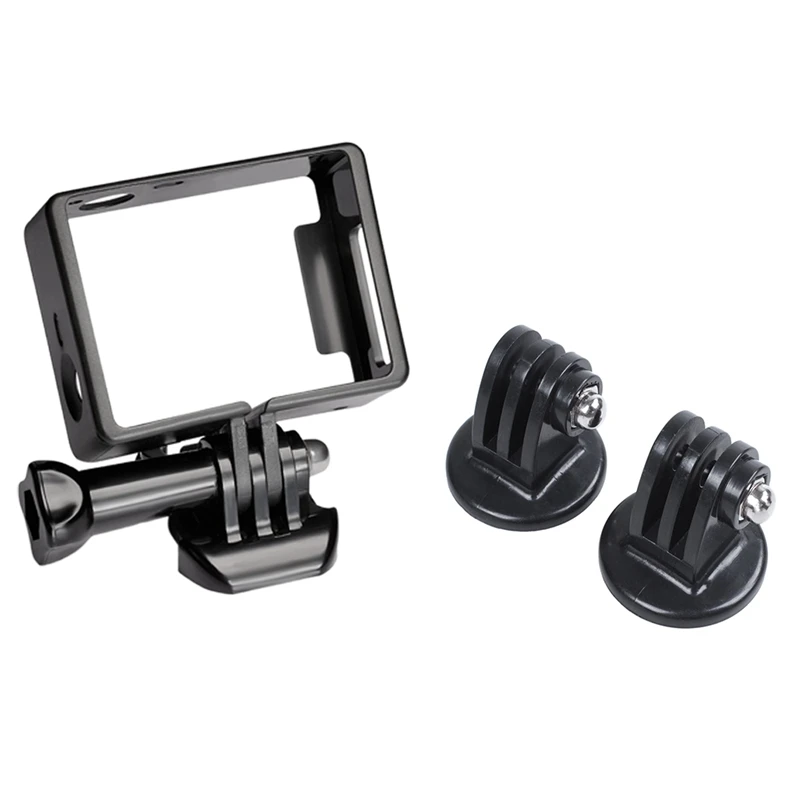 Adattatore Per Treppiede 2 Pezzi Nero Gopro Hero 4 3 3 2 1 E 1 Set Custodia Per Videocamera Per Gopro Hero 4/3 Nero