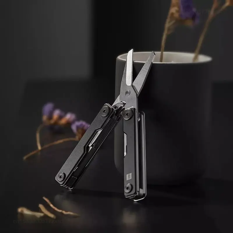 Youpin HUOHOU 미니 다기능 나이프, 10 in 1 휴대용 가위 스크루 드라이버, 야외 캠핑 접이식 나이프 도구, 멀티툴