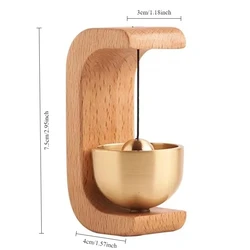 Elegant Brass Wind Chime: Decorative Doorbell for Outdoor and Indoor Spaces (1pc)