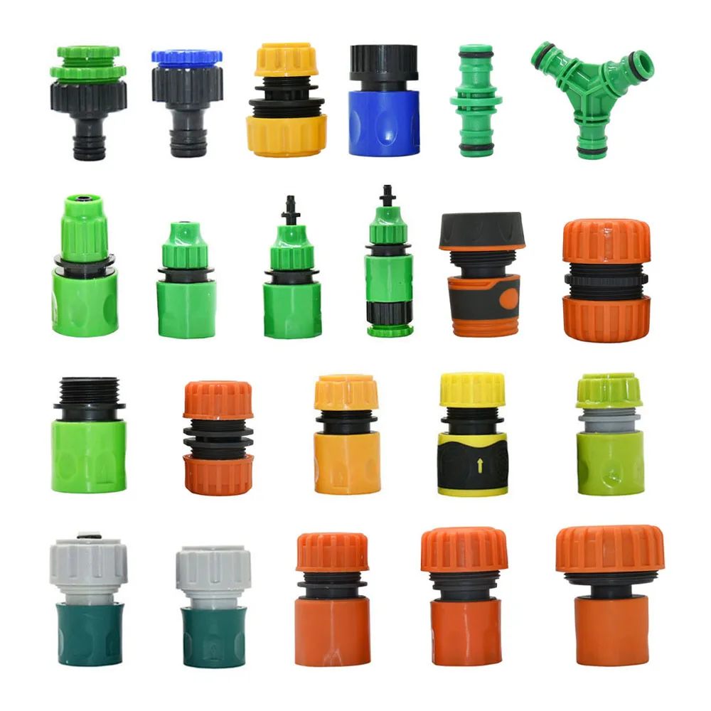 Garden Hose Connector Water Pipe Fittings 1/4 3/8 1/2 3/4 1 Inch Garden Irrigation Water Coupler