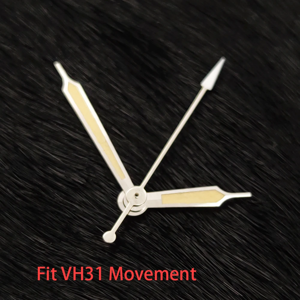 Green Luminous Silver Watch Hands Replacement Parts