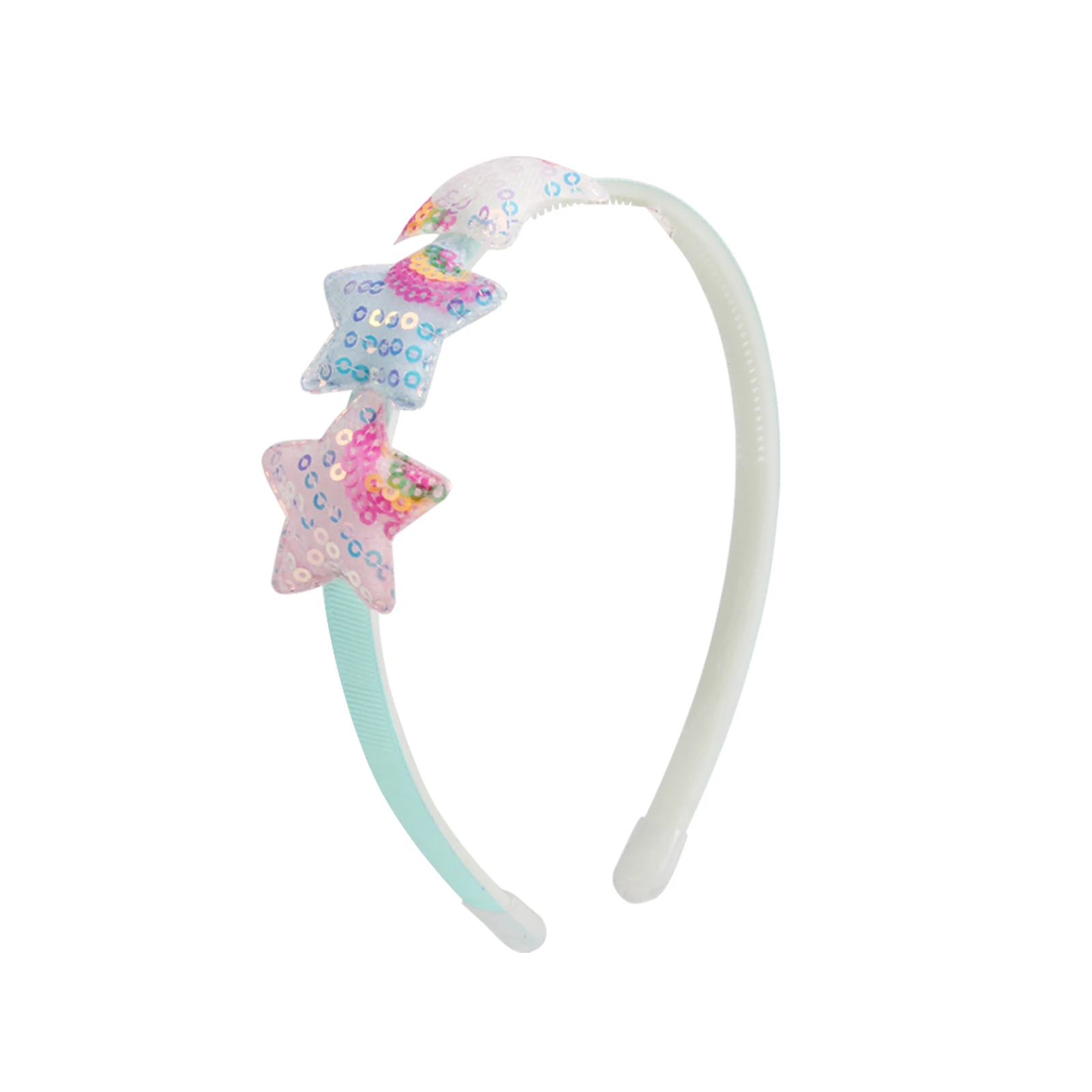 Candygirl Glitzer-Stirnbänder Set – 10 Stück, 1 Cm Breit, Satin-überzogen, Bunt, Für Mädchen & Damen