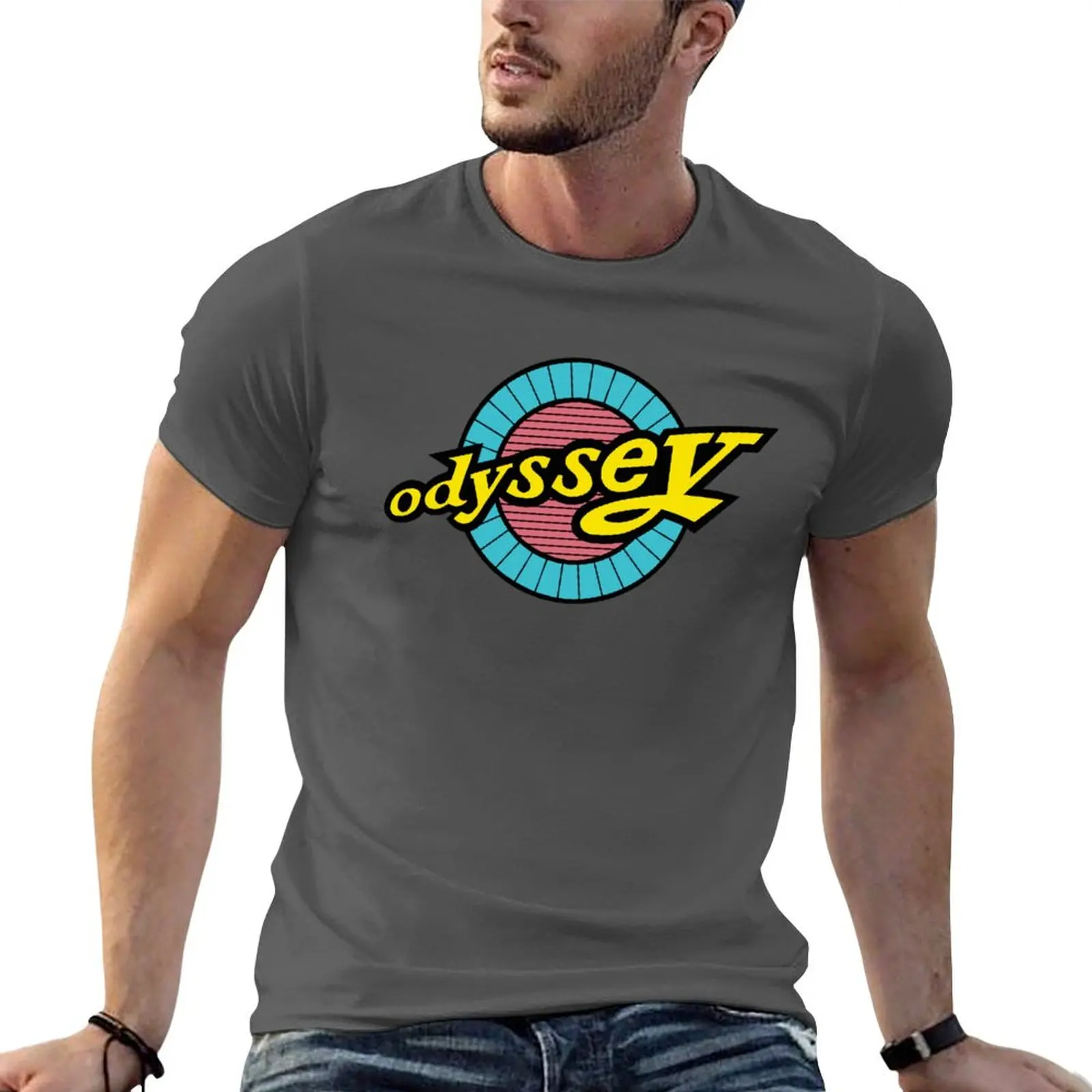 Odyssey BMX Blue & Yellow Animal Print T-Shirt - New Edition, Big and Tall Men's Collection