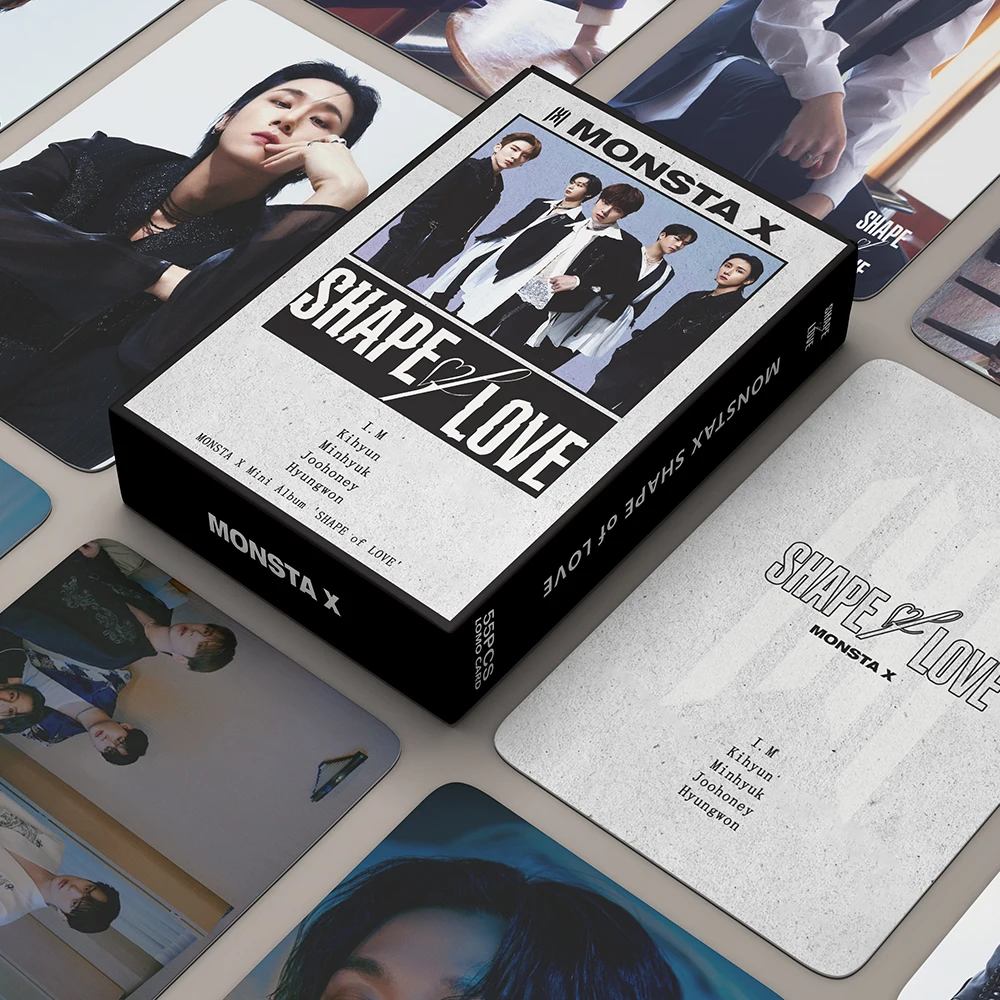 54pcs/set Kpop MONSTA X Lomo Cards New Album SHAPE OF LOVE Boys Photocards  Photo Card Postcard Poster for Fans Collection - AliExpress