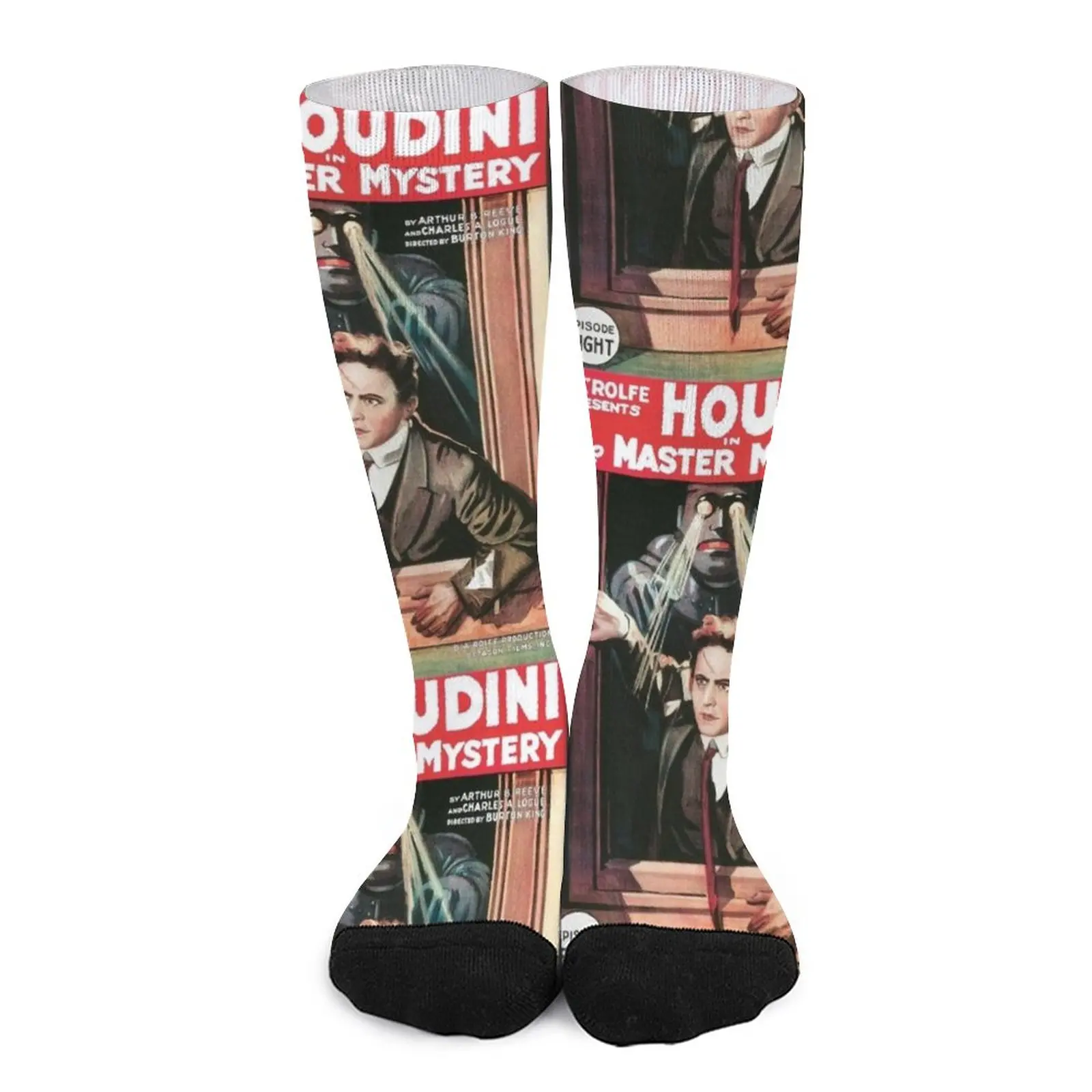 Vintage Movie Poster - Harry Houdini in The Master Mystery (1919) Socks compression socks Women compression stockings Women harry potter and the order of the phoenix