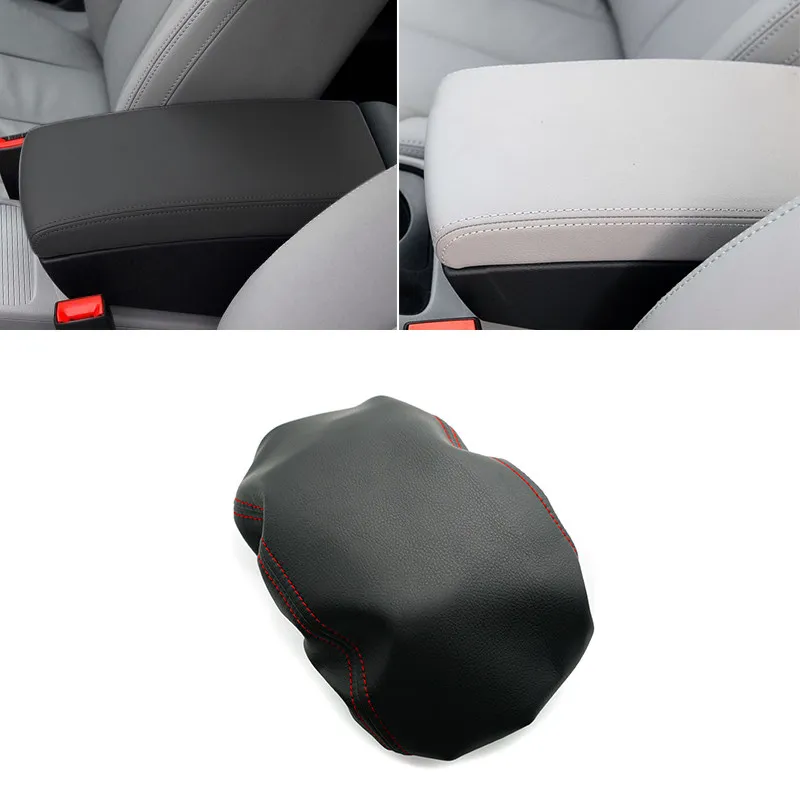 Microfiber Leather Car Interior Center Console Lid Armrest Pad Cover Protection Trim center console armrest car armrest cover center console cover armrest pad For VW Passat B6 2005 2006 2007 2008 2009