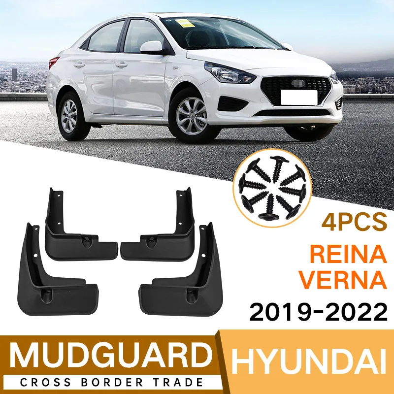 

For Hyundai Reina/verna 2019-2022 Car Molded Mud Flaps Splash Guards Mudguards Front Rear Styling Front Rear Car Accessories